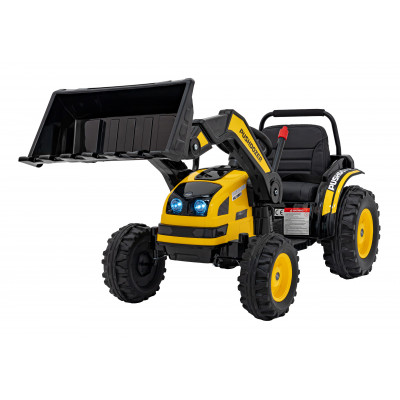 Elektrický traktor/bager - žltý